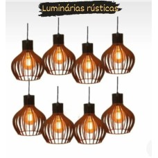 Luminárias rústicas